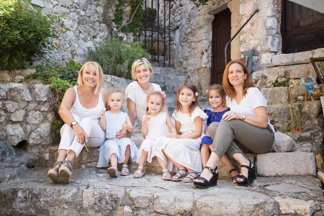 Séance photo de famille à Eze